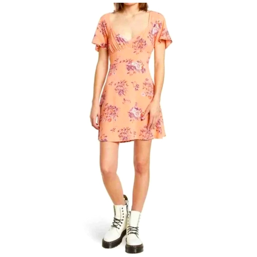 1. Abound V-Neck Skater Dress in Coral Bouquet